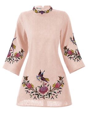 Fanm Mon SHALA DRESS in peach XXS NWOT